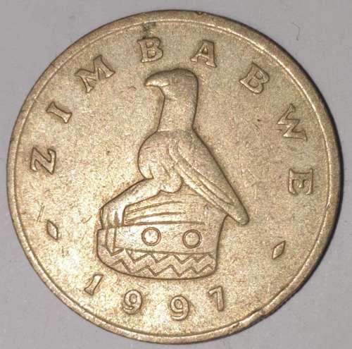 1997 - 2 DOLLAR - $2 COIN - ZIMBABWE - (Copper-Nickel)